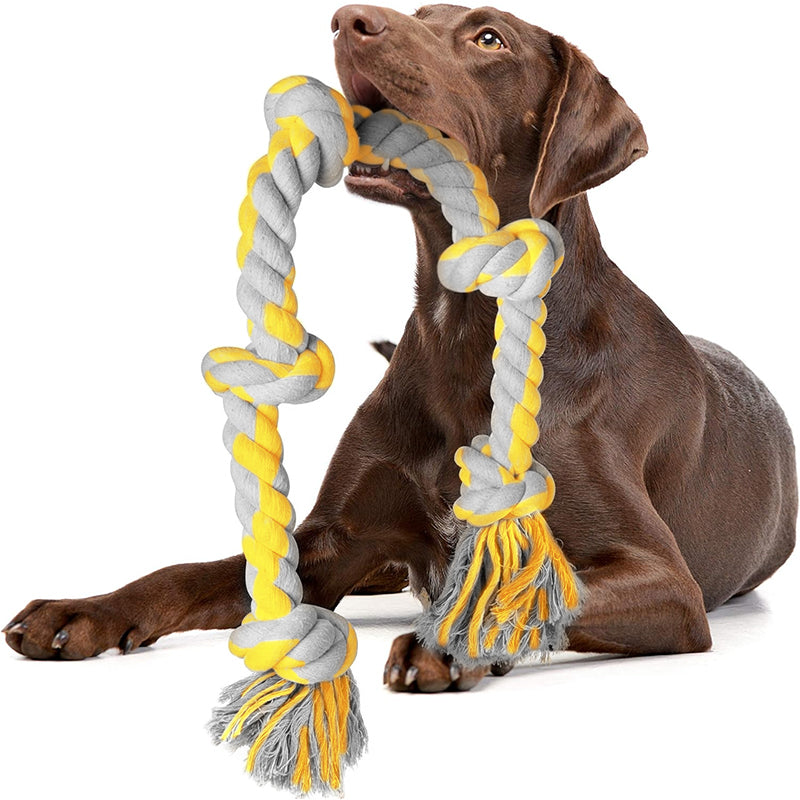 Zoomies Dog Rope Toy - Yellow