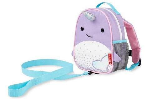 Skip Hop: Zoo Mini Backpack with Reins - Narwhal