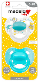 Medela: Original Soother - Blue 6-18mth (2 Pack)