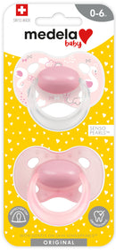 Medela: Original Soother - Pink 0-6mth (2 Pack)