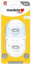 Medela: Silicone Soother - Blue 0-6mth (2 Pack)