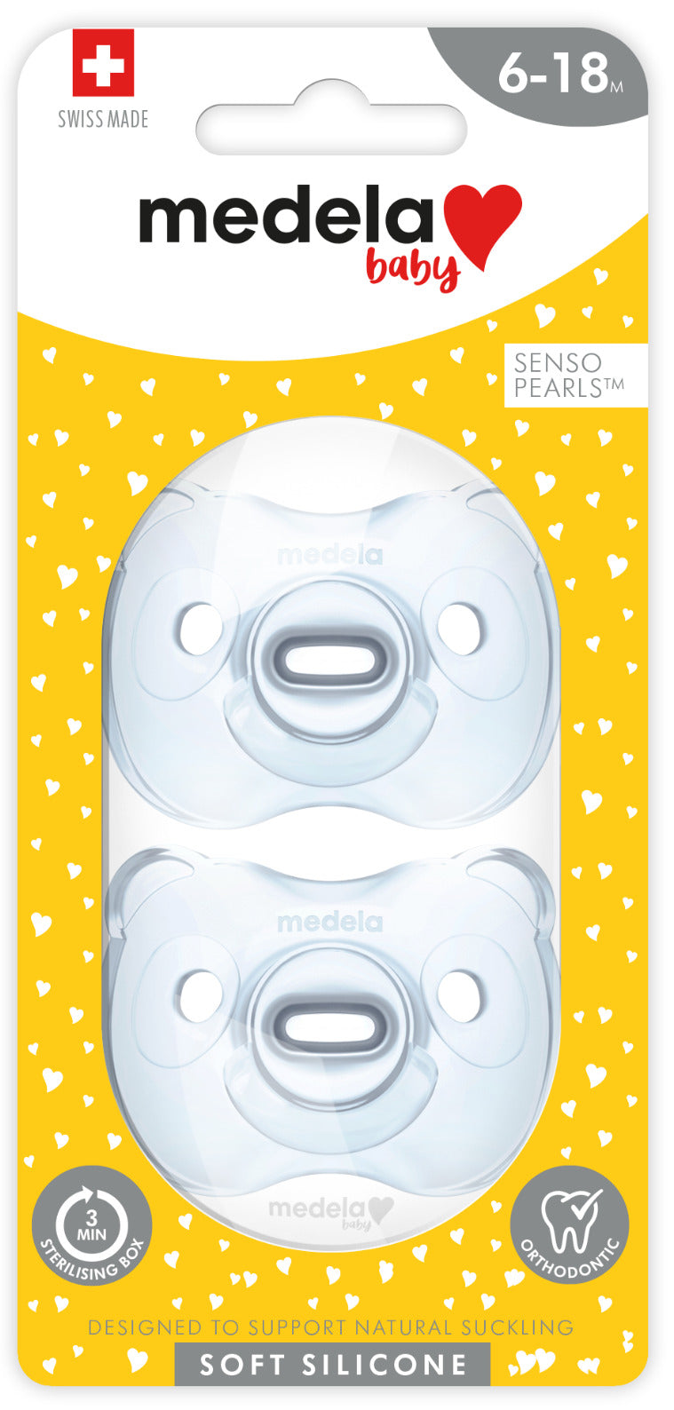 Medela: Silicone Soother - Blue 6-18mth (2 Pack)