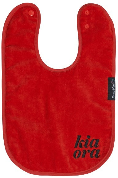 Mum 2 Mum: Kiwiana Wonder Bib - Red (Birth - 3 Years)