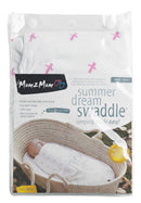 Mum 2 Mum: Summer DreamSwaddle - Pink Criss-Cross (Small)