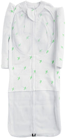 Mum 2 Mum: Summer DreamSwaddle - Green Criss-Cross (Small)