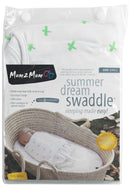 Mum 2 Mum: Summer DreamSwaddle - Green Criss-Cross (Small)