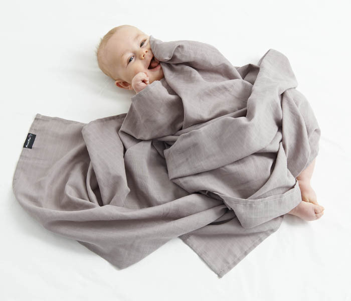 Mum 2 Mum: Cotton Muslin Blankets - Mocha (130x130cm)