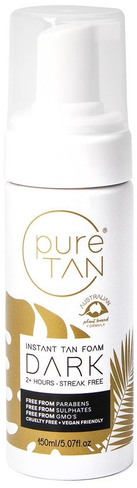 Puretan: Instant Tan Foam - Dark (150ml)