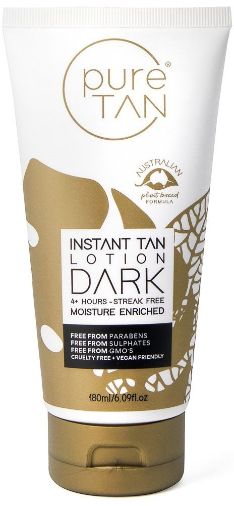 Puretan: Instant Tan Lotion - Dark (1hr) (180ml)