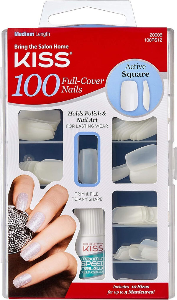 KISS: 100 Pack Nails - Active Square