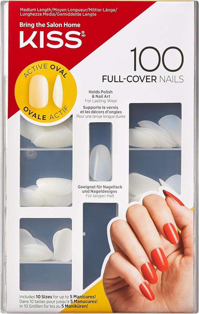 KISS: 100 Pack Nails - Active Oval