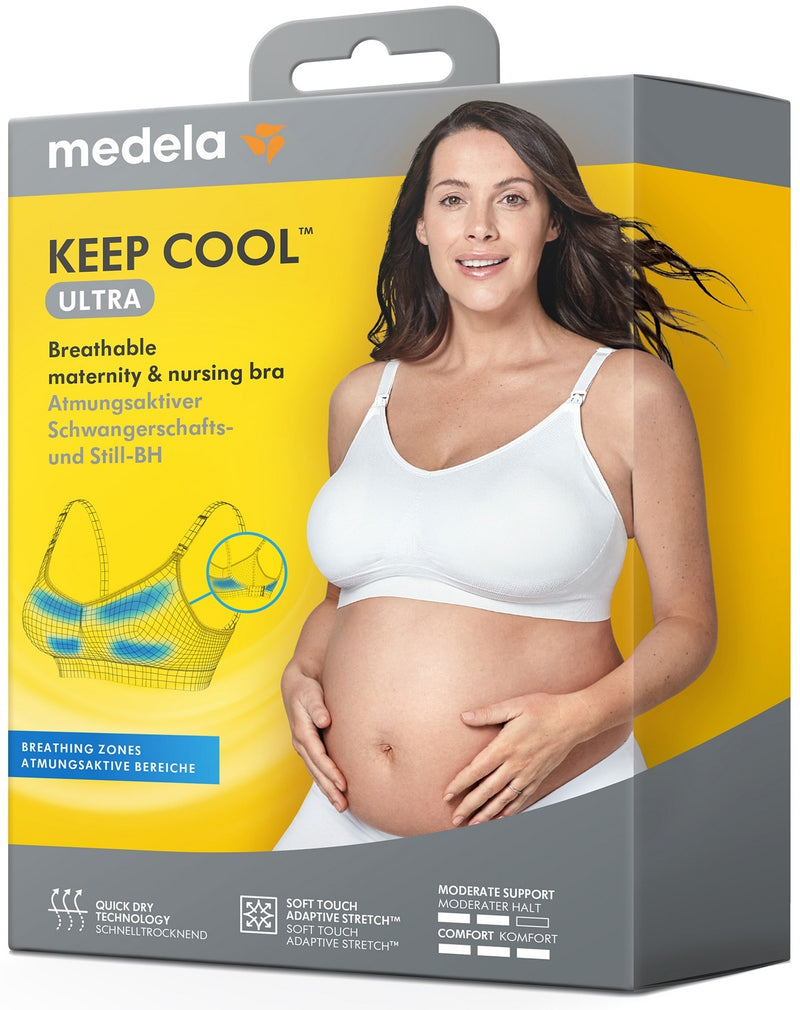 Medela: Keep Cool Ultra Maternity/Nursing Bra - Black (Large)