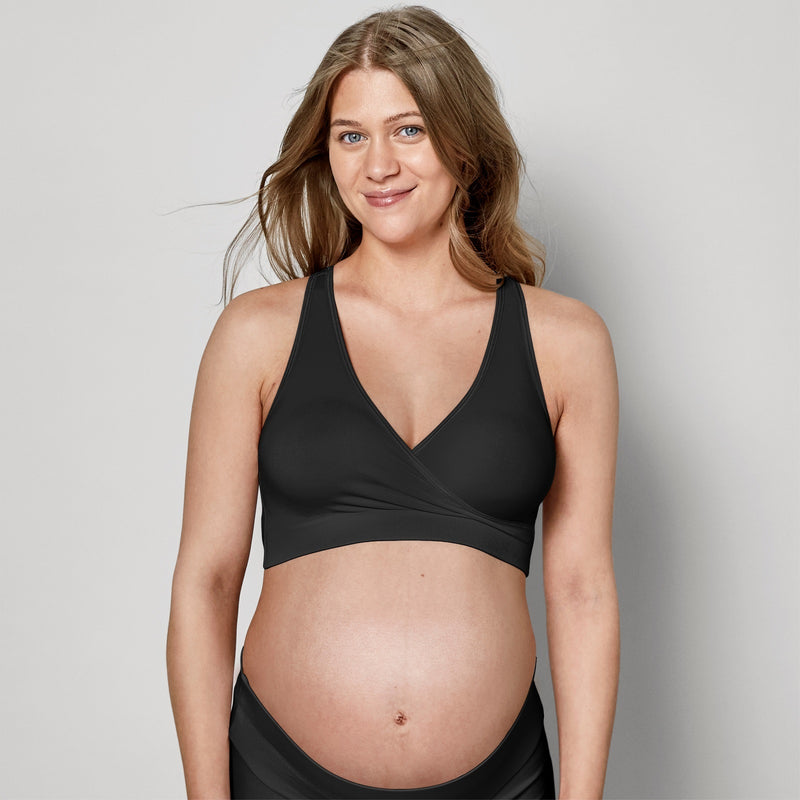 Medela: Keep Cool Sleep Maternity/Nursing Bra - Black (Small)