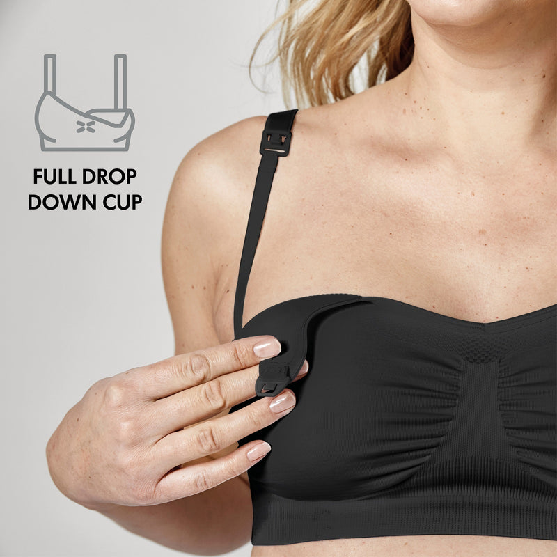 Medela: Keep Cool Maternity/Nursing Bra - Black (Large)