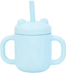 Annabel Trends: Silicone Mini Sippi Bear with Handles - Iced Blue (150ml)