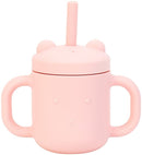 Annabel Trends: Silicone Mini Sippi Bear with Handles - Blush Pink (150ml)