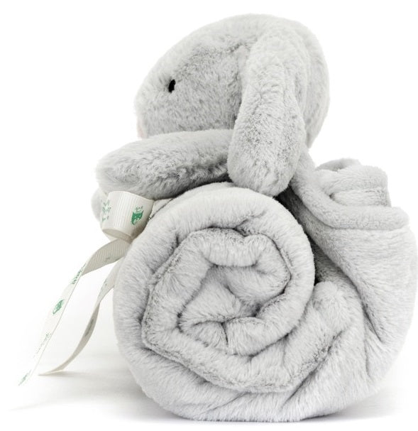 Jellycat: Bashful Bunny Blankie - Silver