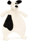 Jellycat: Bashful Puppy Comforter - Black and Cream