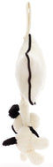 Jellycat: Bashful Puppy Musical Pull - Black and Cream