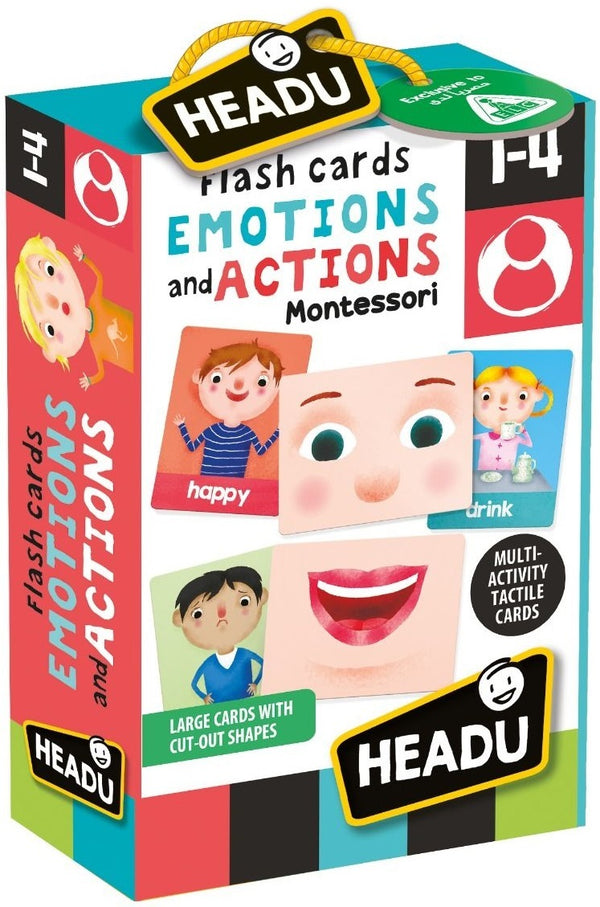 Headu: Montessori Flashcards - Emotions and Actions