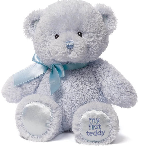 Gund: My First Teddy - Blue (25cm)