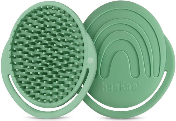 Haakaa: Rainbow Silicone Shampoo Brush - Pea Green