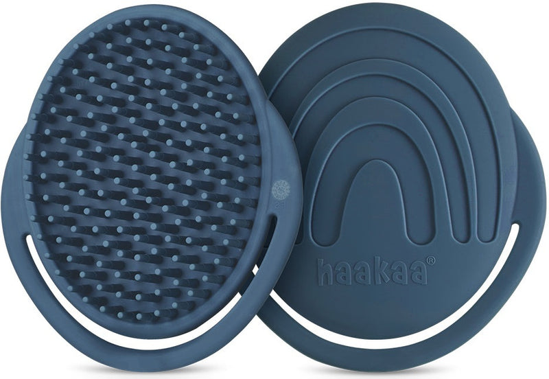 Haakaa: Rainbow Silicone Shampoo Brush - Steel Blue