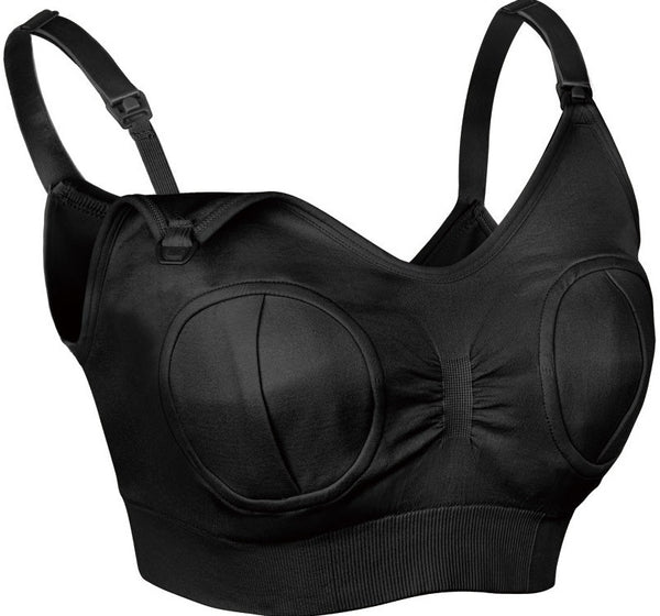 Haakaa: Hands-Free Pumping & Nursing Bra - Black (XL)