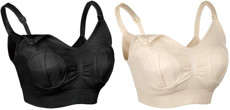 Haakaa: Hands-Free Pumping & Nursing Bra - Black (XL)