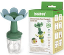 Haakaa: Flower Fresh Food Feeder & Cover Set - Sky Blue