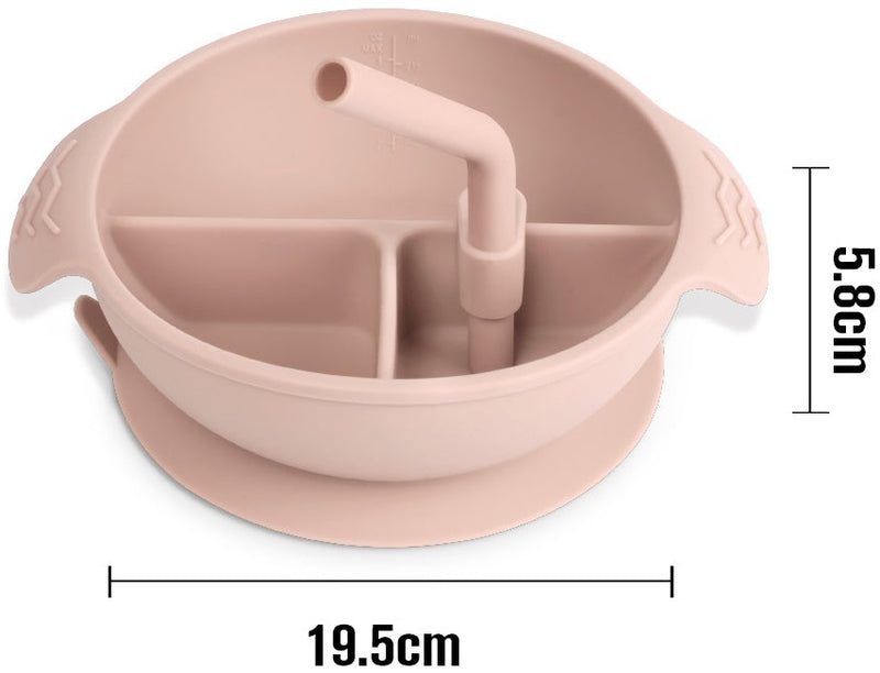 Haakaa: Silicone Divided Suction Bowl - Bluestone