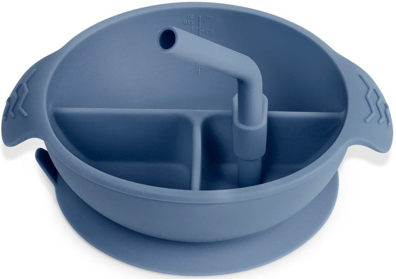 Haakaa: Silicone Divided Suction Bowl - Bluestone