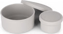 Haakaa: Round Silicone Food Container Set - Suva Grey