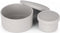 Haakaa: Round Silicone Food Container Set - Suva Grey