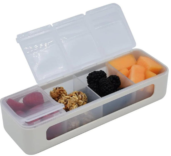 Melii: 4 Compartment Snackle Box - Luxe Ivory