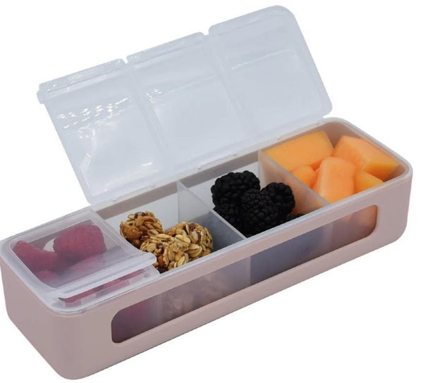 Melii: 4 Compartment Snackle Box - Luxe Pink