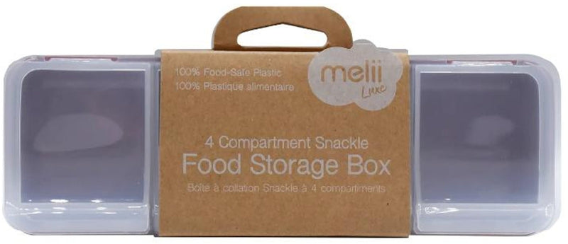 Melii: 4 Compartment Snackle Box - Luxe Pink