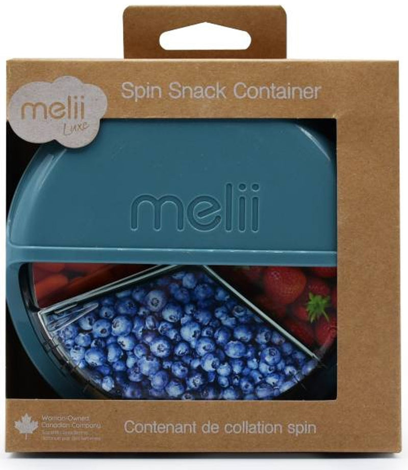 Melii: Spin Snack Container - Luxe Blue