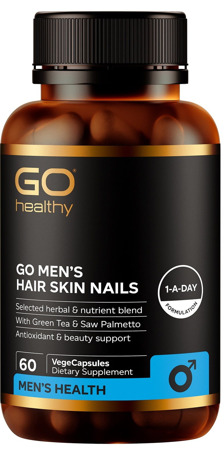 Go Healthy: GO Men's Hair Skin Nails (60 Capsules)