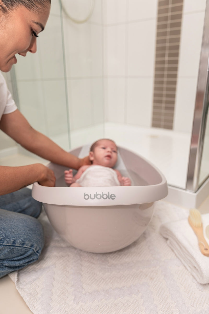 Bubble: Baby Bath with Newborn Support Insert - Taupe