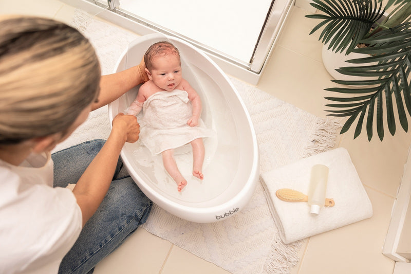 Bubble: Baby Bath with Newborn Support Insert - Taupe