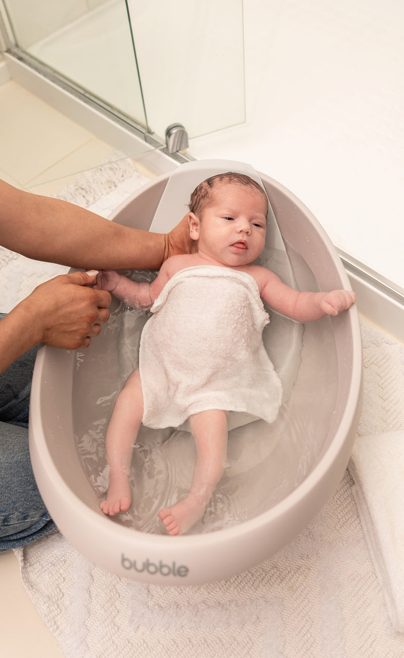 Bubble: Baby Bath with Newborn Support Insert - Taupe