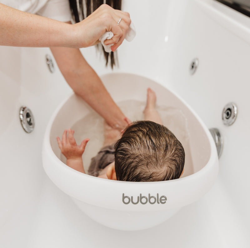 Bubble: Baby Bath with Newborn Support Insert - White