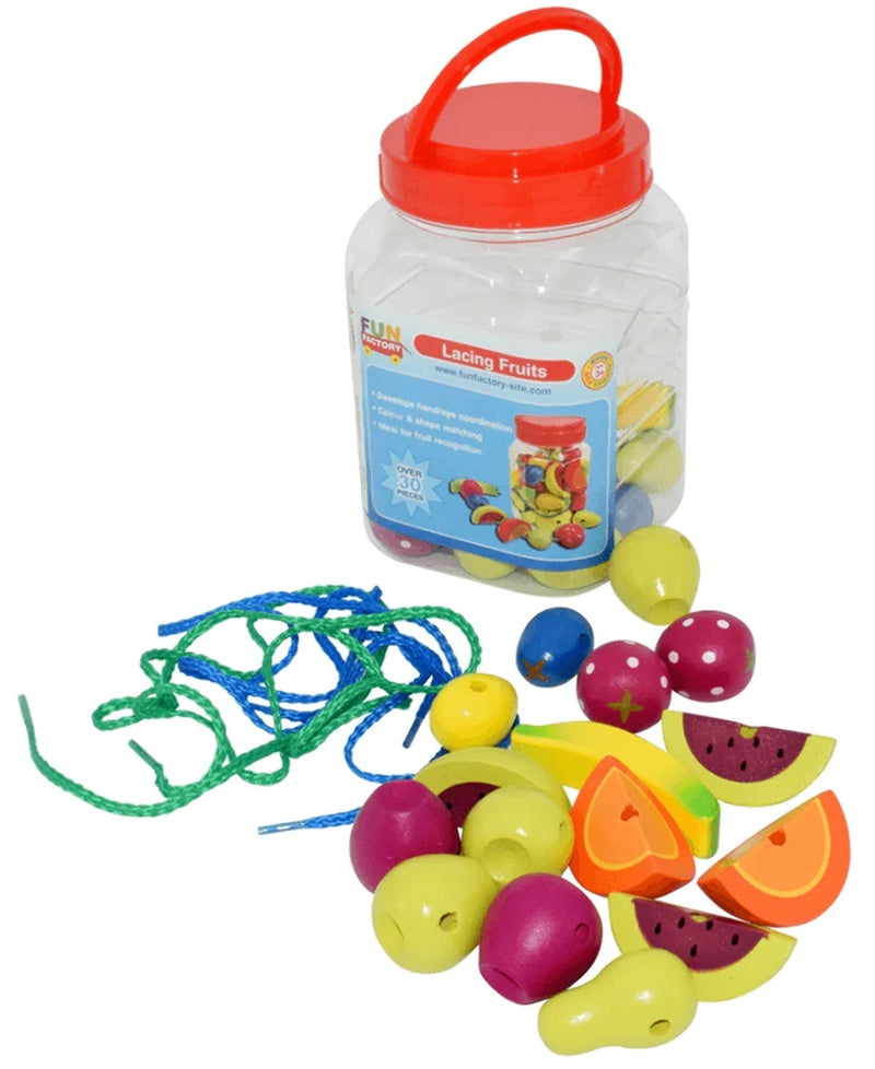 Fun Factory: Wooden Lacing Fruit (34pc Set)