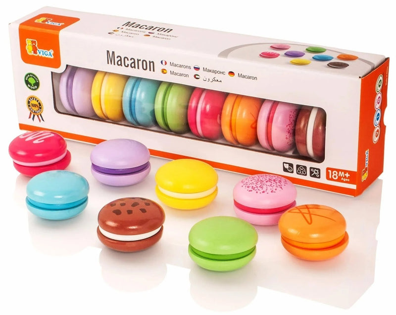 Viga: Wooden Macarons (8pc Set)