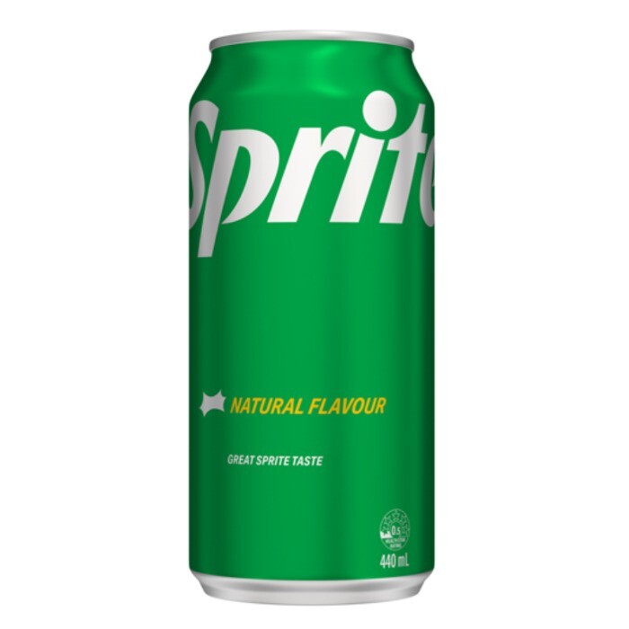 Sprite Lemonade Lime Soft Drink Cans 440ml (24 Pack)