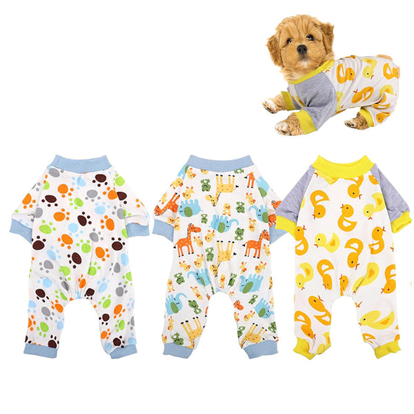 Zoomies 3-Piece Soft Pet Onesie - Small