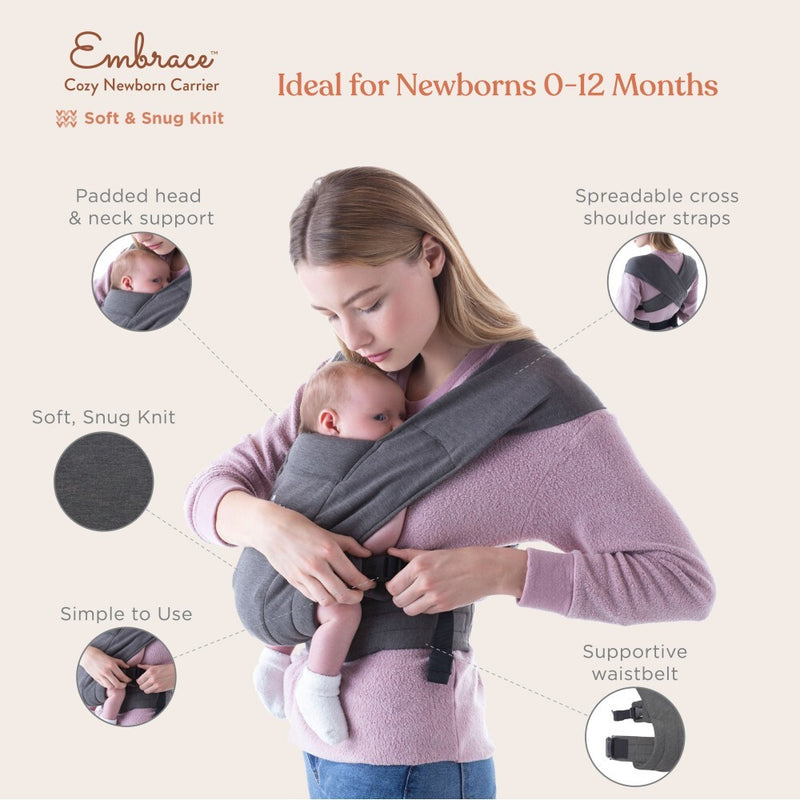 Ergobaby: Embrace Newborn Carrier - Pure Black