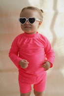 Nestling: Swim Rash Vest - Neon Pink (1-2 years)