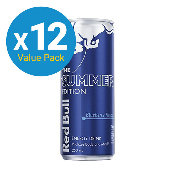 Red Bull Energy Drink Summer Edition – Blueberry 250ml (12 Pack)